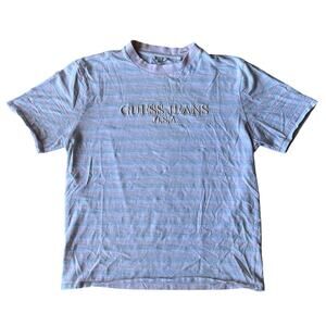 A$AP Rocky x GUESS Striped T Shirt 2017 Collab Mens Large